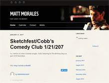 Tablet Screenshot of mattmorales.com